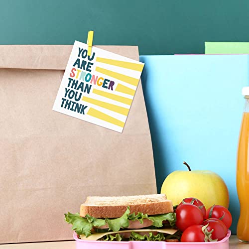 Canopy Street Funny Teen Lunch Box Notes / 3.5" x 3.5" Double Sided Motivational And Silly Mini Cards / 60 Tween Backpack Notecards/Made In The USA - Image 3