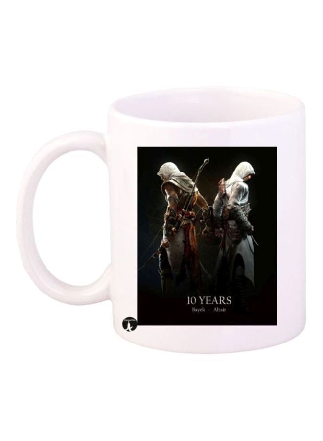 RKN Assassin's Creed Character Printed Mug White/Black/Grey - Image 1