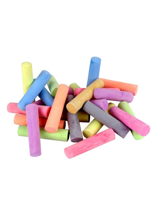 Kid Made Modern Non Toxic Sidewalk Chalk Bucket (24 Count) - Washable Colored Chalk Bulk Set for Kids and Toddlers Outdoor Games - Image 4