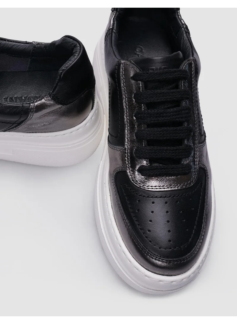 Cabani Black Lace-Up Women's Sneaker