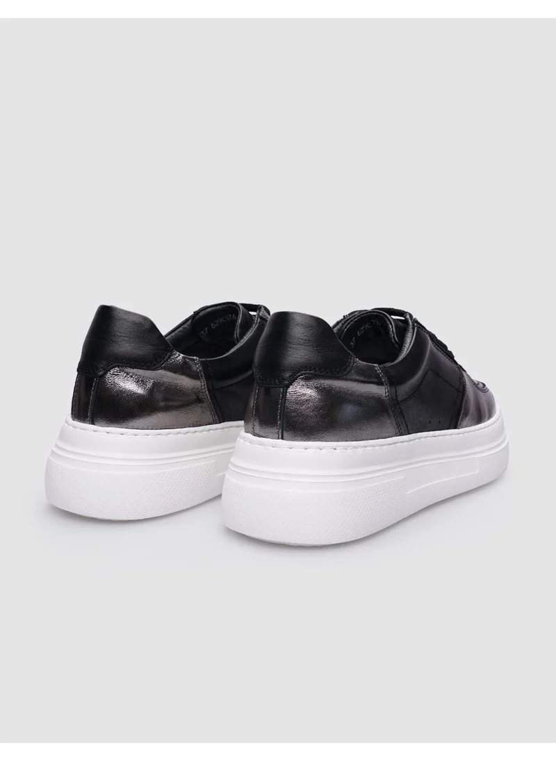 Cabani Black Lace-Up Women's Sneaker