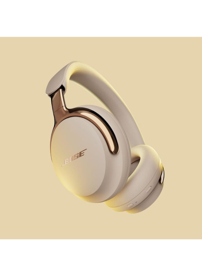 بوز Renewed - Bose QuietComfort Ultra Bluetooth Headphones (2nd Gen) - Driftwood Sand, Wireless Over Ear Noise Cancelling with Spatial Audio Driftwood Sand - Image 2