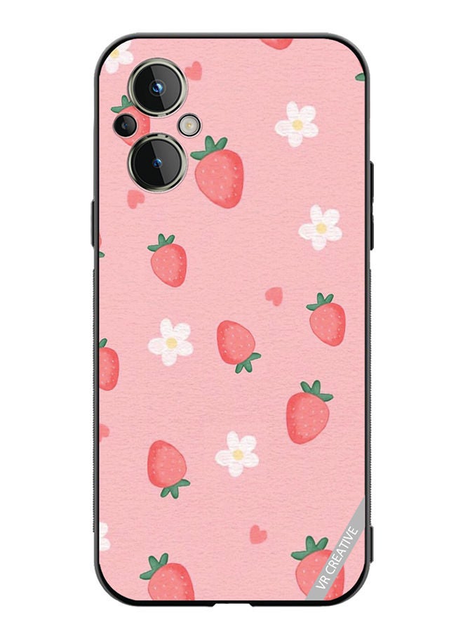 Protective Case Cover For OnePlus Nord N20 5G Strawberry Design Multicolour