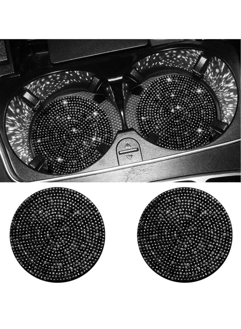 2 PCS Insulation Drink Mat Non Slip Car Cup Holder Coasters Universal Car Cup Holder Insert - Image 1