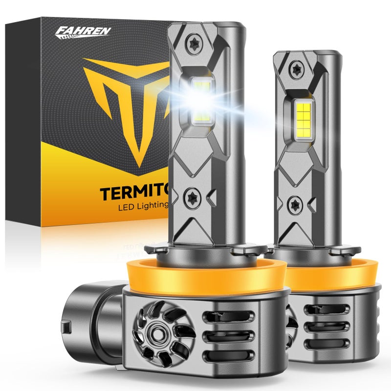 Termitor 2026 New Gen H11/H8/H9 Light Bulbs, High-Performance Bright 70000LM 1400% With 16CSP Chips, 1:1 Mini Size Plug-N-Play, 10 Years Lifespan IP68, Light Kit Bulb Pack of 2 - Image 1
