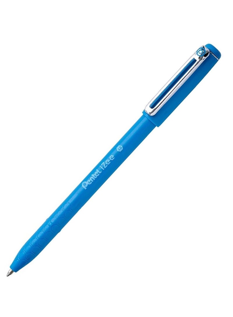 Pentel قلم حبر جاف إيزى 4 قطع رأس 1.0 مم حبر أزرق سماوي - Image 2