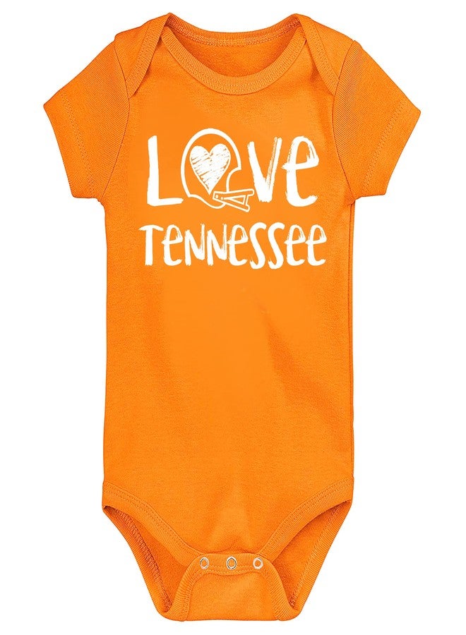 Future Tailgater 100% Cotton LOGO Baby Bodysuit and Chalk Art Bodysuit for Tennessee Fans - 2 Pack (Lt. Orange, 0-3 Months) - Image 2