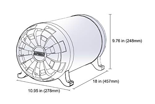 Earthquake Sound K-10 Kompressor Subwoofer Tube with SLAPS Technology, Black, White - Image 5
