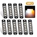 EEEKit Emergency Strobe Lights, Universal 10-Pack 6 LED 18W Surface Mount Amber/White Emergency Warning Hazard Flashing - Image 2