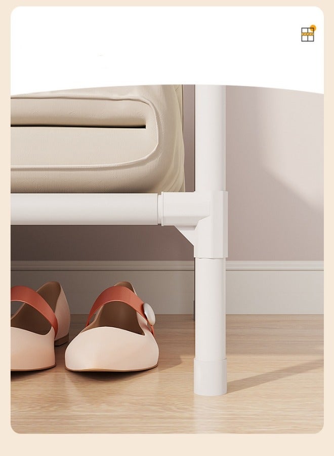 MIXDE Portable Wardrobe Storage Closet, Multi-functional Clothes Storage Cabinet with Curtain for Living Room, Bedroom, Clothes Room105x45x170cm - Image 2