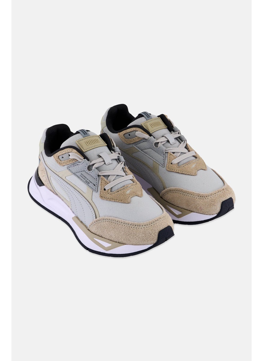 PUMA Kids Boy Mirage Hacked Safari Lace Up Outdoor Shoes, Beige Combo  - Image 1