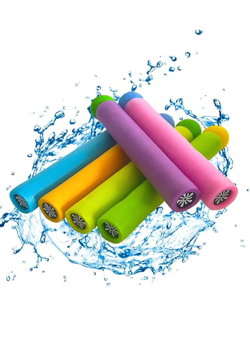 6 Pcs Water Gun Toy Set Super Soaker Squirt Blasters Summer Outdoor Water Game Toys for Kids Swimming Pool Beach Backyard