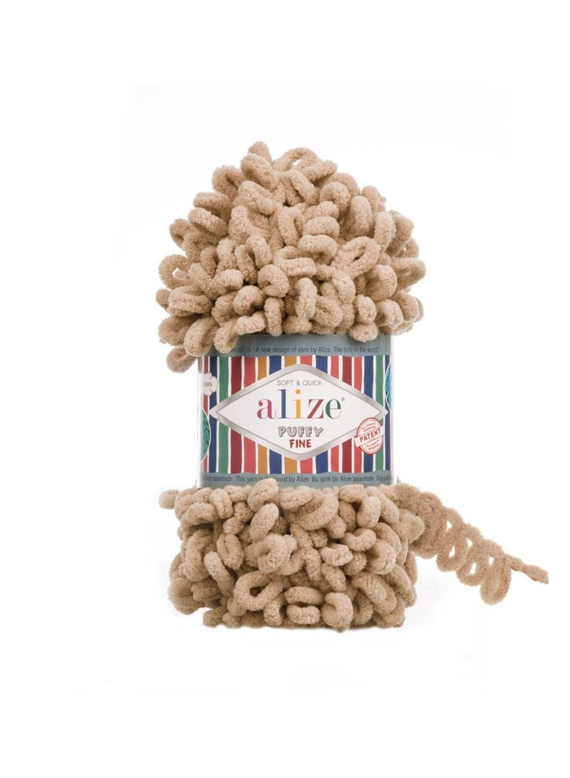 أليز غزل ناعم منتفخ  415  بني