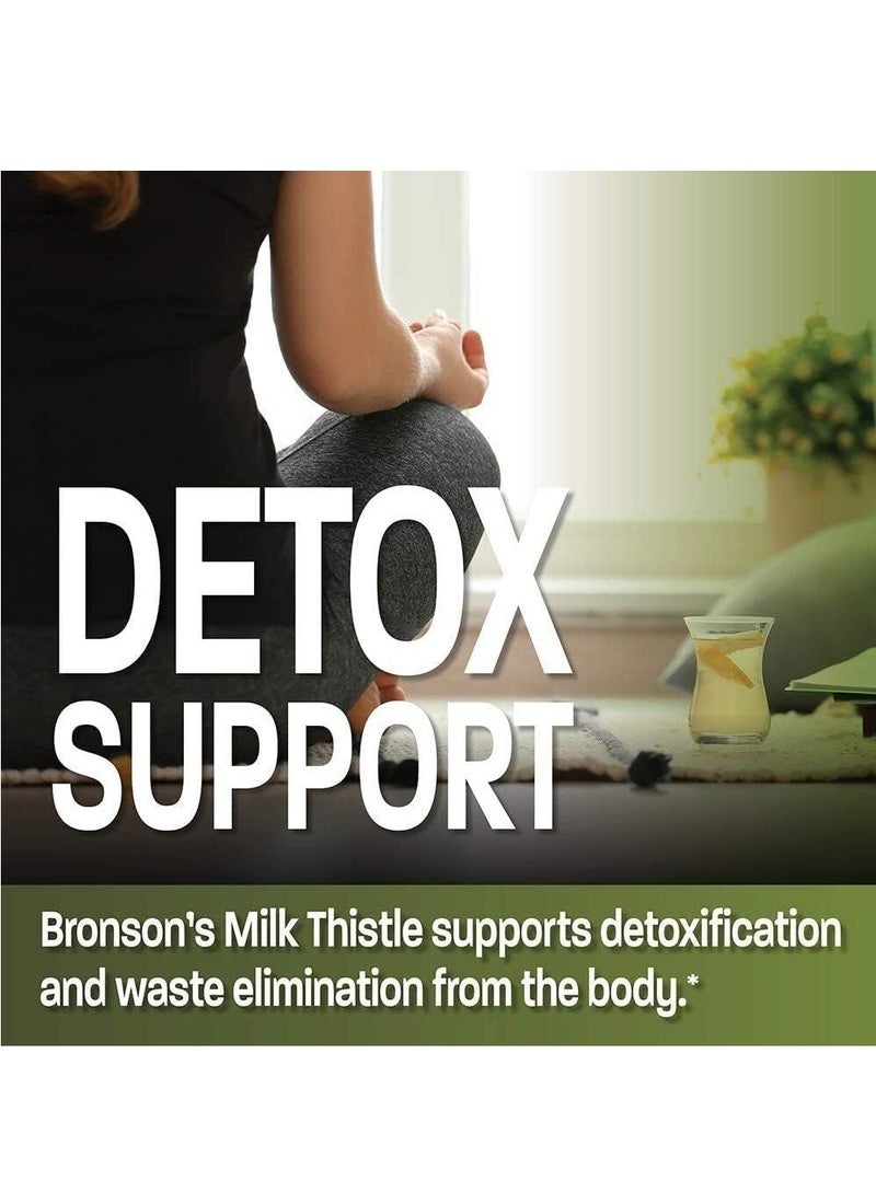 Milk Silymarin Milk Thistle Extract 1000mg 120 Veg Capsules - Image 4