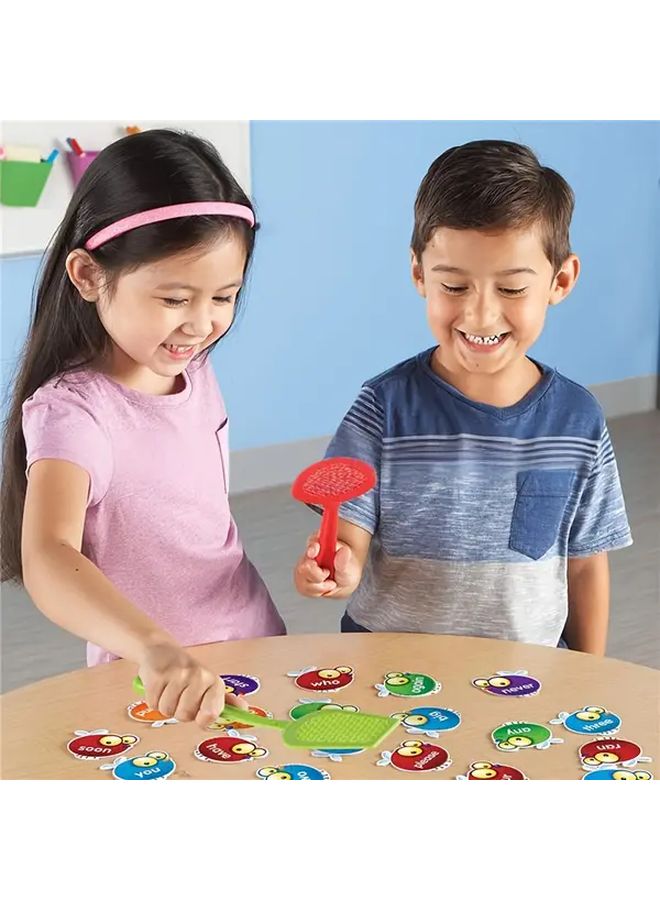 مجموعة لعبة مطابقة الحروف بمضرب الذباب التعليمي - 39 بطاقة، قلمان، 4 مضارب، تدرب على تهجئة الصوتيات - Image 4