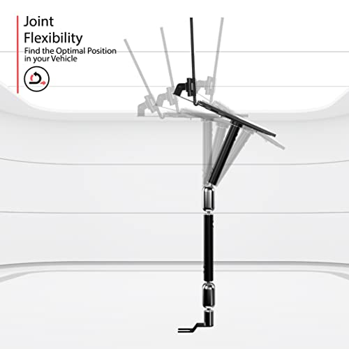 CTA Digital Laptop Arm - CTA Security Laptop Arm with VESA Mounting Base for Delivery Vehicles, Law Enforcement Cars, and Ride Share Drivers – Compatible with Laptops up to 17” (AUT-SAM) – Black - Image 3