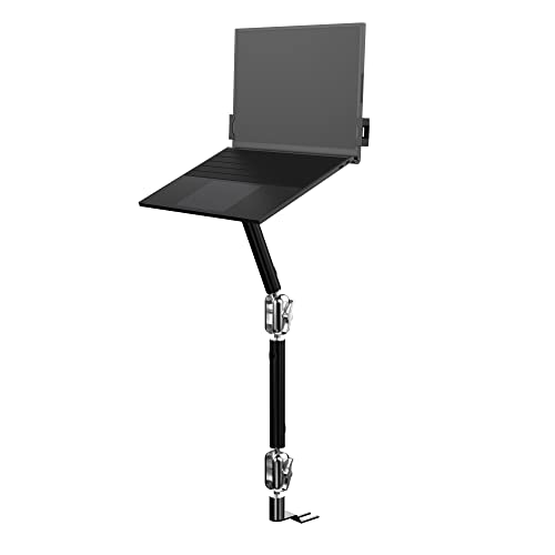 CTA Digital Laptop Arm - CTA Security Laptop Arm with VESA Mounting Base for Delivery Vehicles, Law Enforcement Cars, and Ride Share Drivers – Compatible with Laptops up to 17” (AUT-SAM) – Black - Image 1