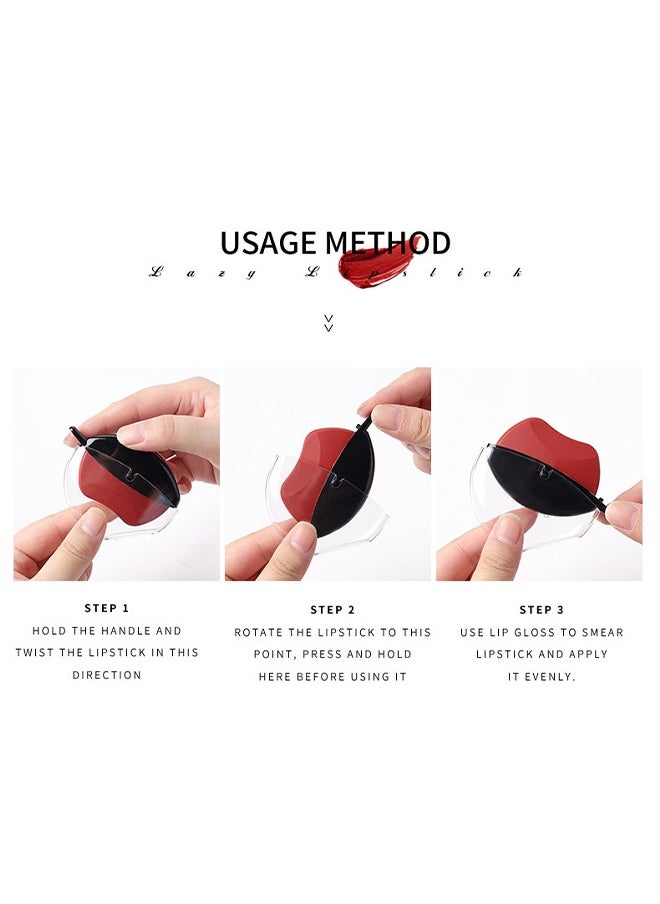 VINCINER - Lazy Velvet Matte Lipstick-Lip shaped lipstick,easy to apply,long-lasting and non-fading matte effect matte lipstick Pink #03 - Image 1