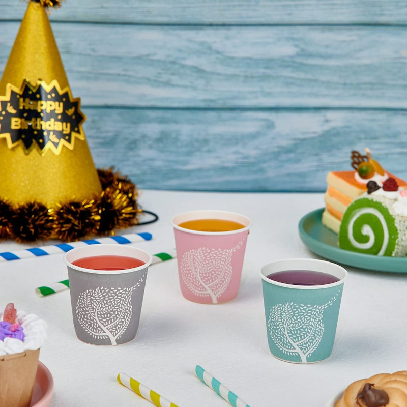 LITOPAK 300 Pack 3 oz Disposable Bathroom Cups, Colorful Small Disposable Paper Cups for Parties, Picnics, Barbecues, Travel and Events - Image 4