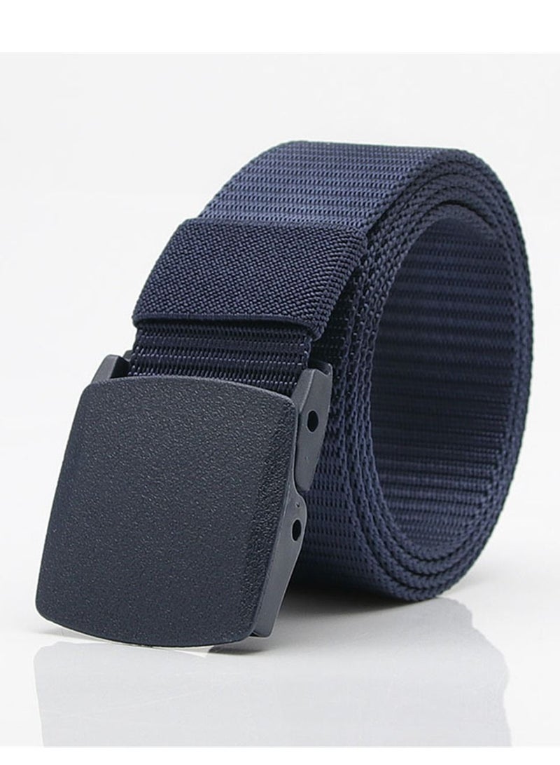 Loquat Outdoor Military Training Belt For Male And Female Students  Blue 