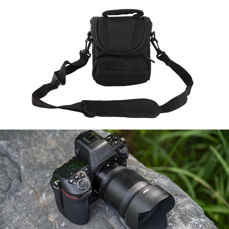 حقيبة كاميرا DSLR من النايلون المضاد للصدمات مع حجرة سحاب أمامية وجيب للإكسسوارات - Image 3