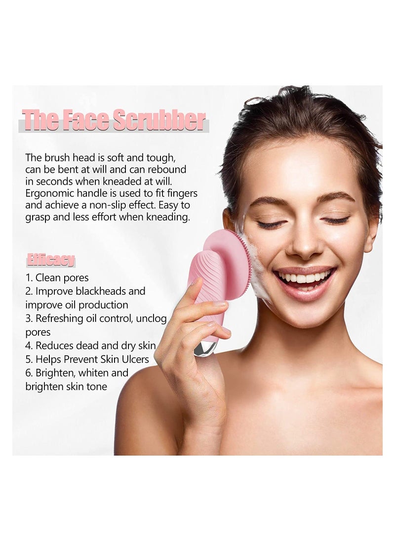 Y&D SYOSI Sonic Facial Cleansing Brush, Soft Silicone Waterproof Face Cleanser Bamboo Charcoal Wireless Charging Travel Size Massager for Makeup Remover, Deep Cleaning, Exfoliating, Anti Aging  - Image 5