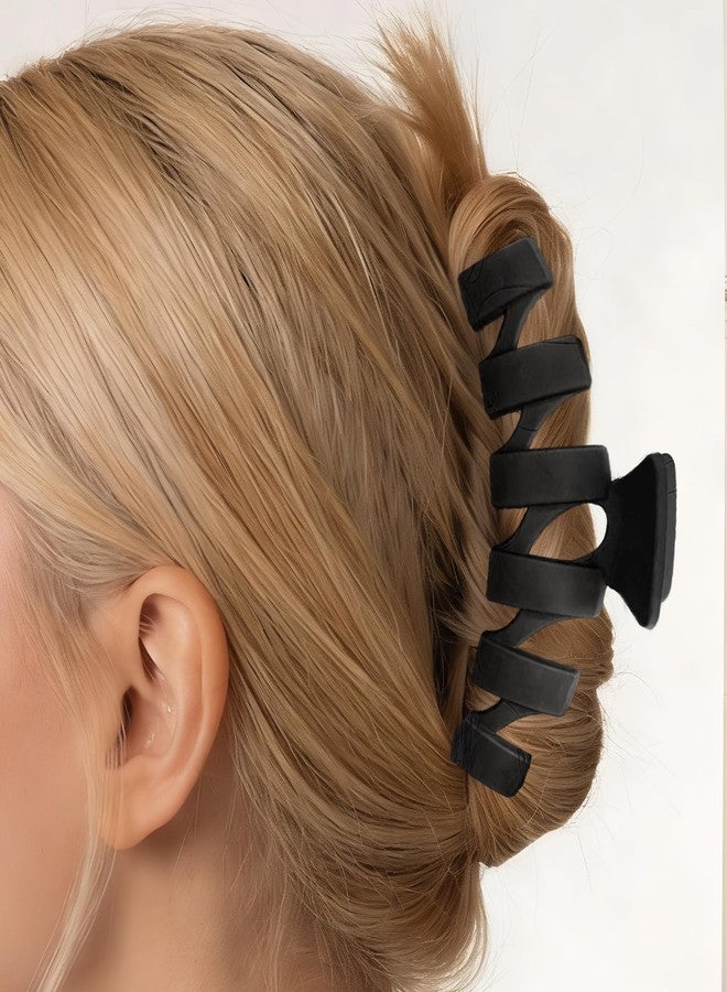 MIUSKATL 12 Pcs Claw Clips, Multi-Shapes Hair Clips for Women Girls, Non-Slip Large Jaw Claw Clips for Thick Thin Curly Hair Accessories (Black) - Image 4