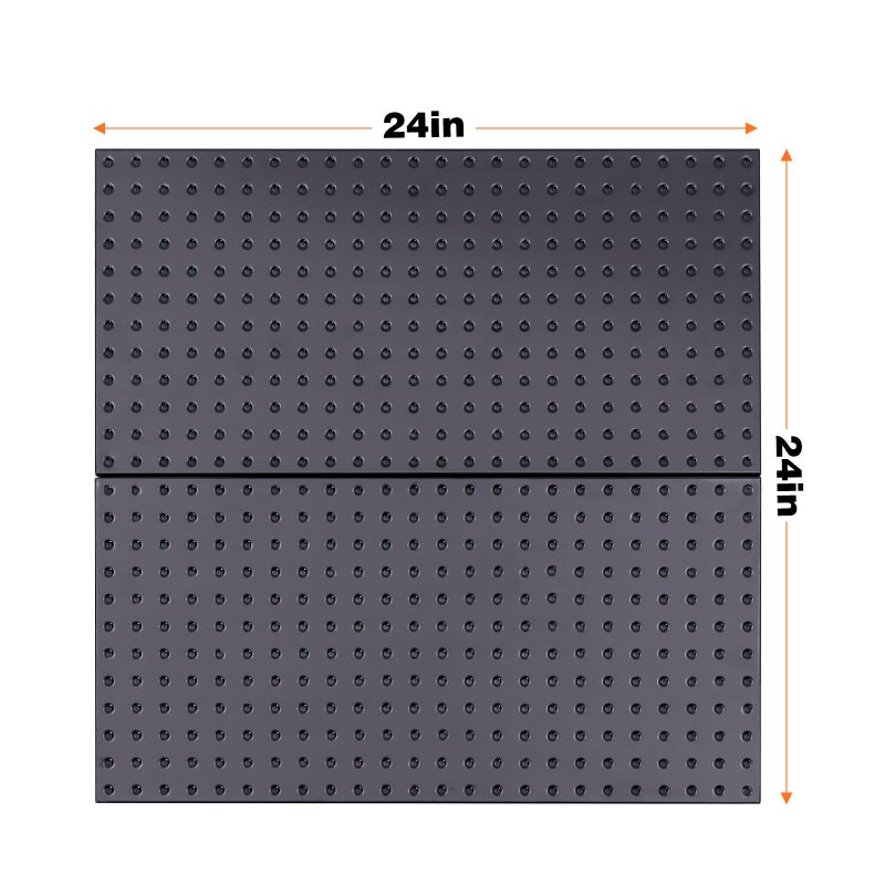 Ultrawall 2 Pcs Metal Pegboard Wall Panels, Peg Boards for Garage Tool Storage - Image 2