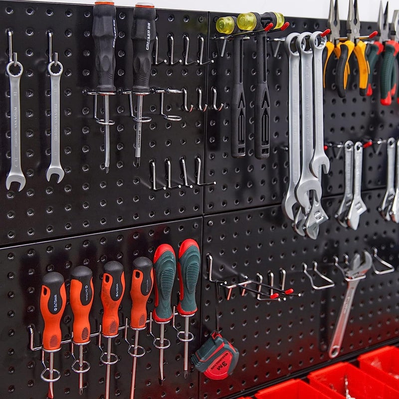 Ultrawall 2 Pcs Metal Pegboard Wall Panels, Peg Boards for Garage Tool Storage - Image 5