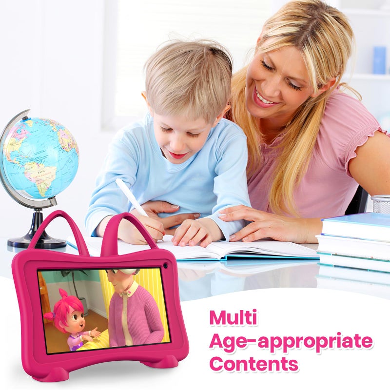 Trayoo Kids Tablet 7 Toddler Tablet for Kids, Tablet for Toddlers Learning Tablet with WiFi, YouTube, Dual Camera, Touch Screen, Parental Control, Child Tablet for Boys Girls (Rose) - Image 4
