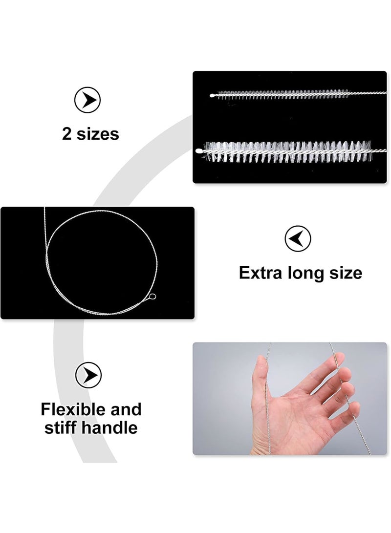 SYOSI Pipe Cleaners, 4 Pack Extra Long Nylon Bristle Cleaning Brushes for Straws Tubes Pipes Hoses Bottles and Refrigerator Drains, Flexible Durable Brush Set for Kitchen Home Bar and Travel Use - Image 3