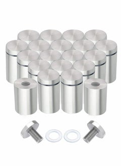 Y&D Stainless Steel Standoff Screws, 20Pcs 25 x 25mm Wall Sign Holders Mounting Glass Hardware for Hanging Acrylic Picture Frame, Advertising Screws Kit  - Image 1