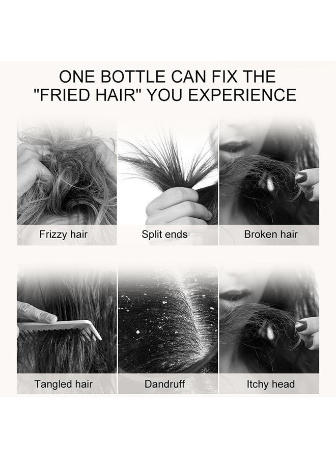 PURC Moroccan Argan Oil Hair Serum,Hair Serum Smoothing Soften Repair Frizz Damaged Hair Anti-Dandruff Scalp Treatment Products Hair Care 50ml - Image 3