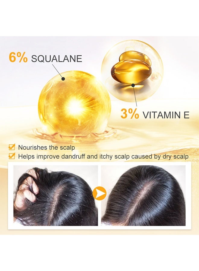 PURC Moroccan Argan Oil Hair Serum,Hair Serum Smoothing Soften Repair Frizz Damaged Hair Anti-Dandruff Scalp Treatment Products Hair Care 50ml - Image 5