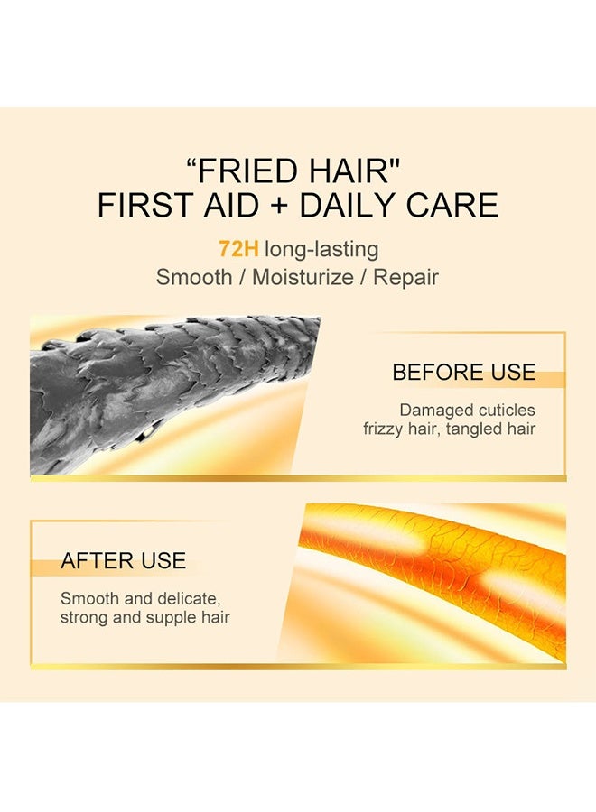 PURC Moroccan Argan Oil Hair Serum,Hair Serum Smoothing Soften Repair Frizz Damaged Hair Anti-Dandruff Scalp Treatment Products Hair Care 50ml - Image 4