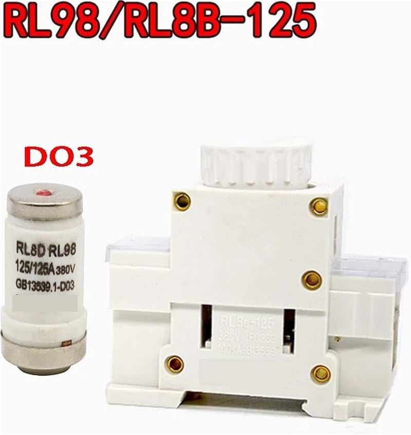 RL8D RL98 125 Spiral Ceramic Fuse 380V D03 Tube 80A 100A 125A Marine Fuses Core 100A 10 Pieces - Image 4