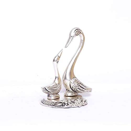 KridayKraft Metal Love Birds swan Set Pair of Kissing Duck,Showpiece for Home Decor Statue Love for Romantic Gift to Boyfriend,Girlfriend,Wife,Gift Your Relatives On Wedding,Anniversaries,Birthday... - Image 4
