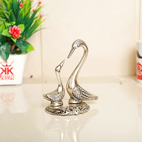 KridayKraft Metal Love Birds swan Set Pair of Kissing Duck,Showpiece for Home Decor Statue Love for Romantic Gift to Boyfriend,Girlfriend,Wife,Gift Your Relatives On Wedding,Anniversaries,Birthday... - Image 3