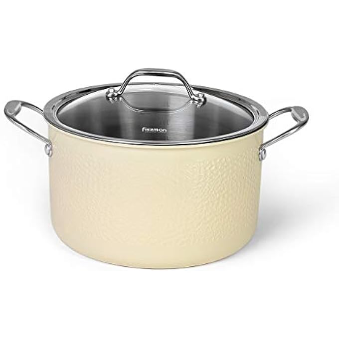 Fissman Stockpot Brigitte 24X135 Cm  6 Ltr With Glass Lid Stainless Steel - Image 1