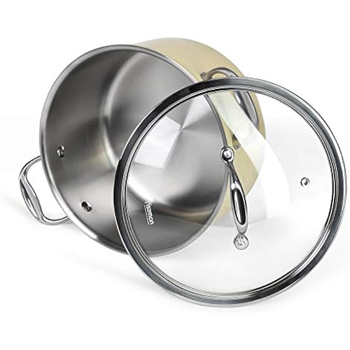 Fissman Stockpot Brigitte 24X135 Cm  6 Ltr With Glass Lid Stainless Steel - Image 2