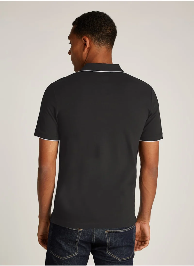 CALVIN KLEIN Slim Stretch Cotton Pique Polo