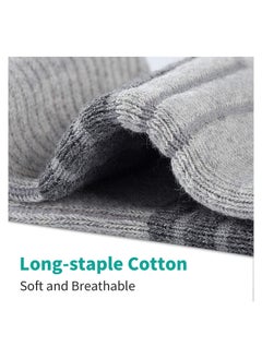 SYOSI 6 Pairs Running Socks Cushioned Trainer Socks Sports Socks Mens Socks Cotton Ankle Socks for Men Women Ladies Low Cut Anti-Blister Breathable Athletic Socks Walking Socks  - Image 2