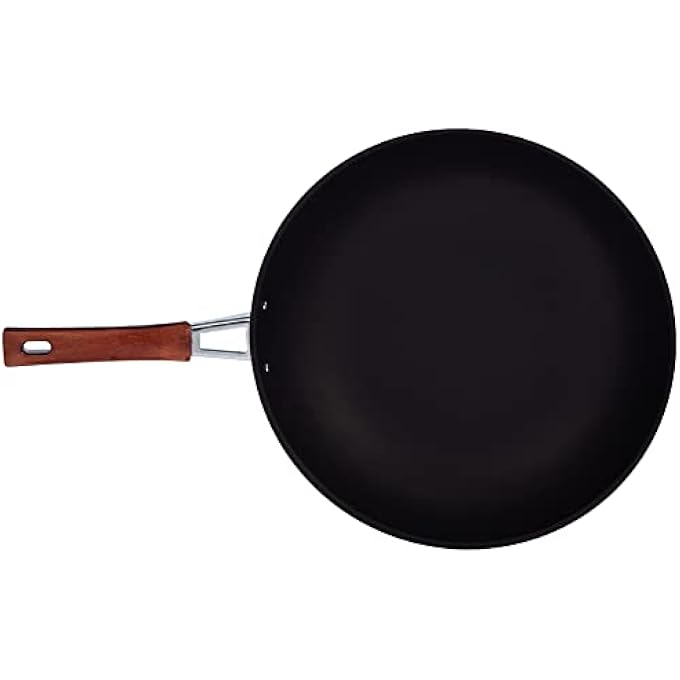 Rotwal Black Iron Coated Pekin Pan Wokpan Made In Japan 30 Cm - Image 3