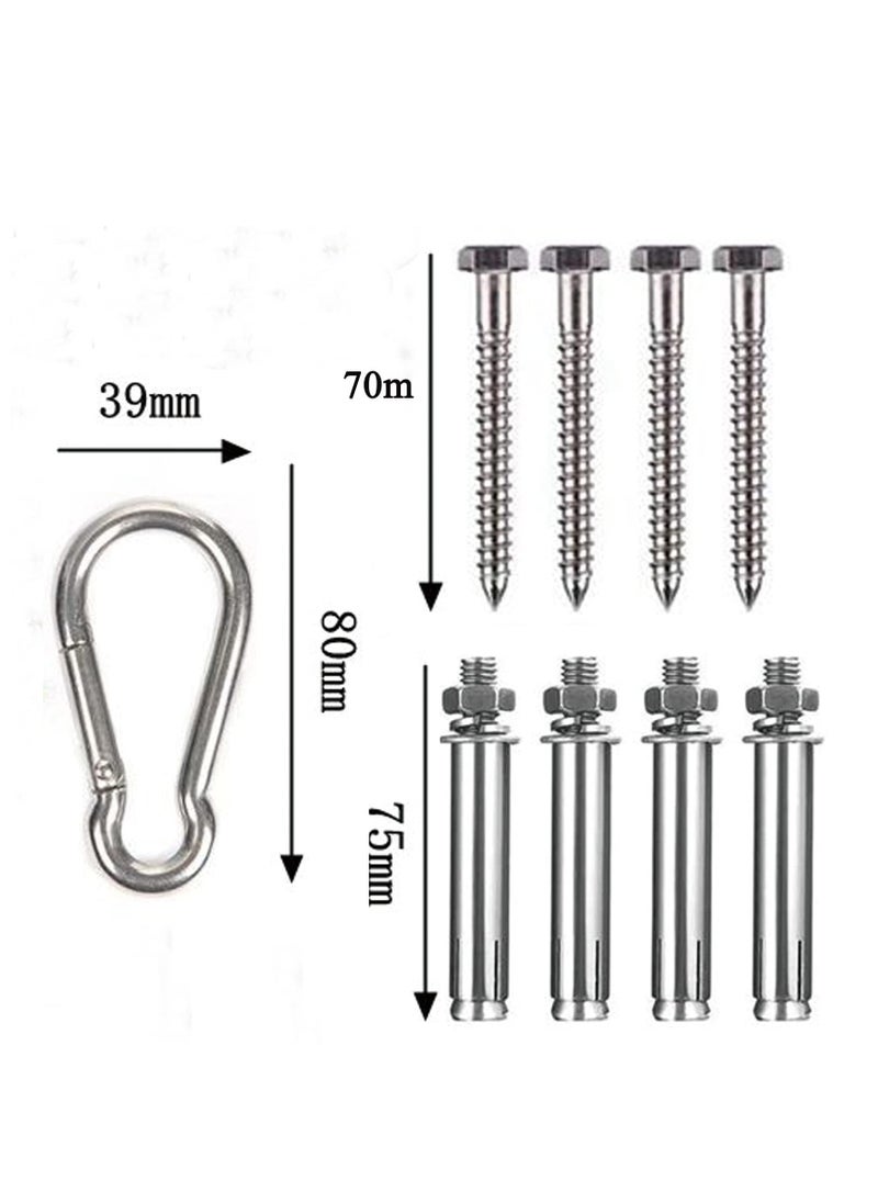 Excefore - Hammock Hanging Kit Heavy Duty Swing Hanger 1000lb Capacity, Hammock Chair Hanging Kit Durable Hanging Chair Hardware for Wall/Woot, Ceiling Swing Mount for Indoor Outdoor - Image 1