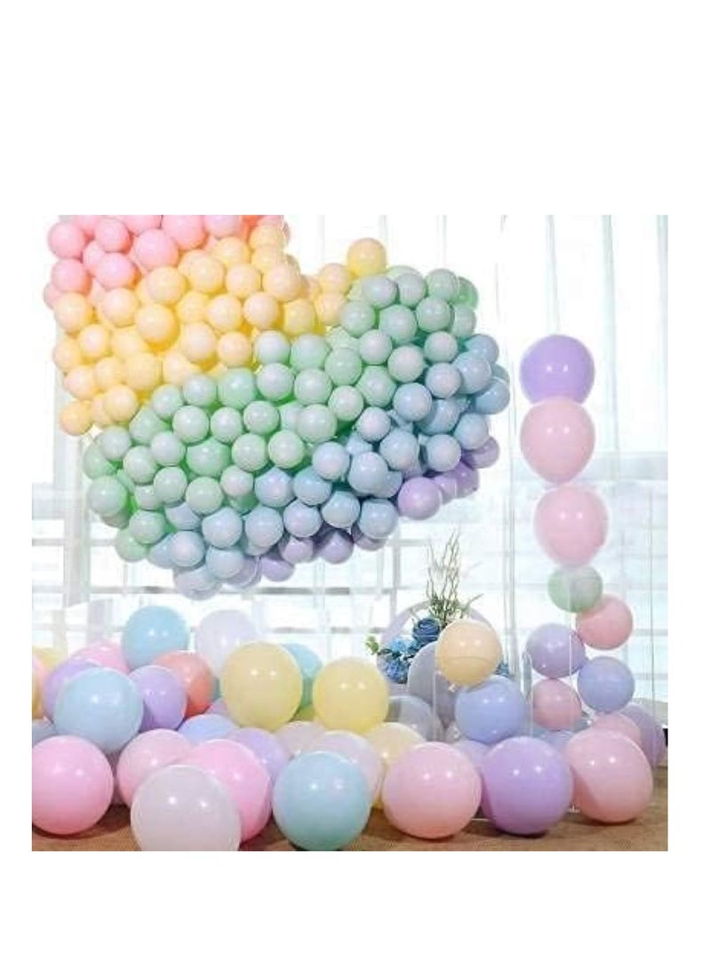 Girl's Pastel Balloons with Calligraphy Birthday Banner Hand Balloon Pump and Glue Dot, Balloon Arch with LED Lights - Multicolor - 87 Pieces ,Aluminium - Image 3