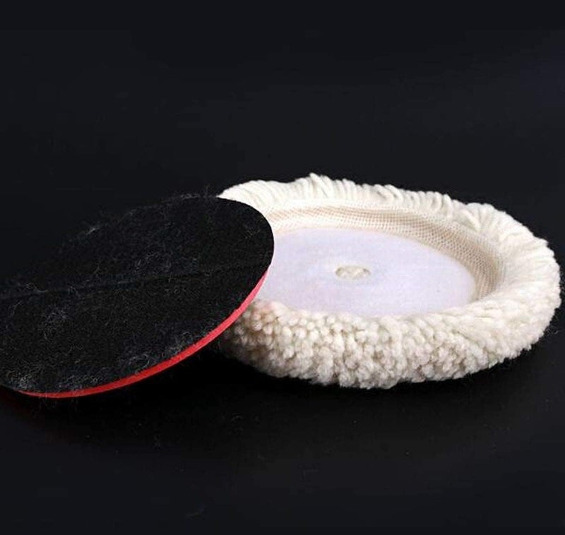 AQ AQSON وسادة تلميع من الصوف AQSON بحجم 7 بوصة لاستعادة السيارات والألياف الزجاجية - Image 4