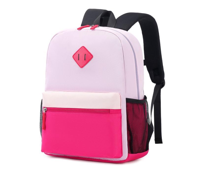 BEFUNIRISE Toddler Backpack12inch Preschool Backpack for Kids Boys and Girls 24 Kindergarten Preschool Bookbag with Chest Buckle Purple Pink Small - Image 1