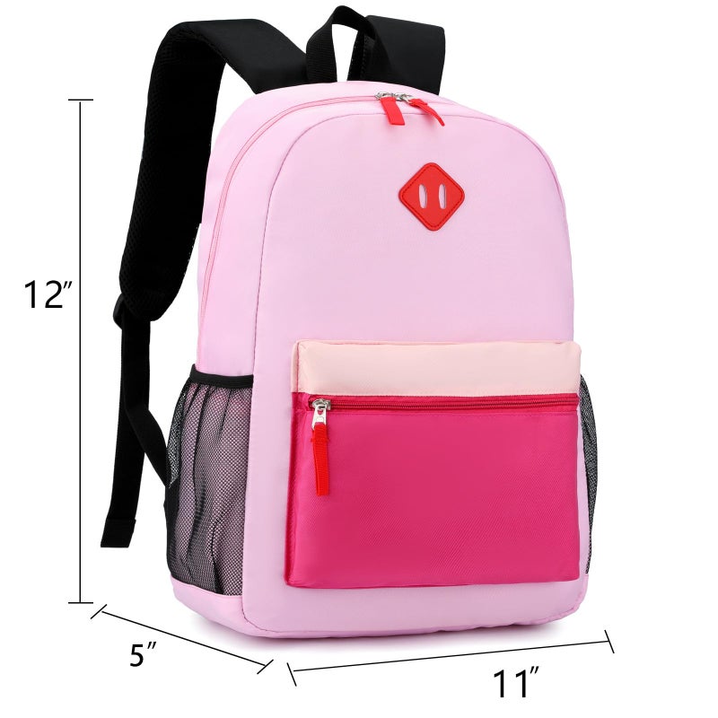 BEFUNIRISE Toddler Backpack12inch Preschool Backpack for Kids Boys and Girls 24 Kindergarten Preschool Bookbag with Chest Buckle Purple Pink Small - Image 3