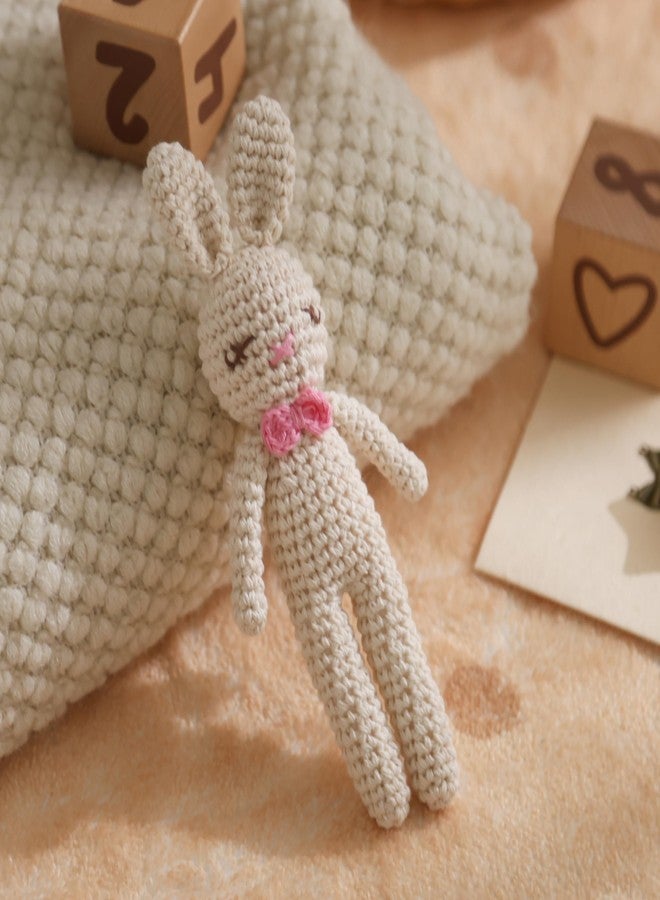 GOODMOM Natural Hand-Knit Wooden Baby Rattle - Soft Animal Shaped Sensory Toy for Newborns, Infants | Safe Beechwood & Crochet Texture | Perfect Baby Shower Gift - Image 3