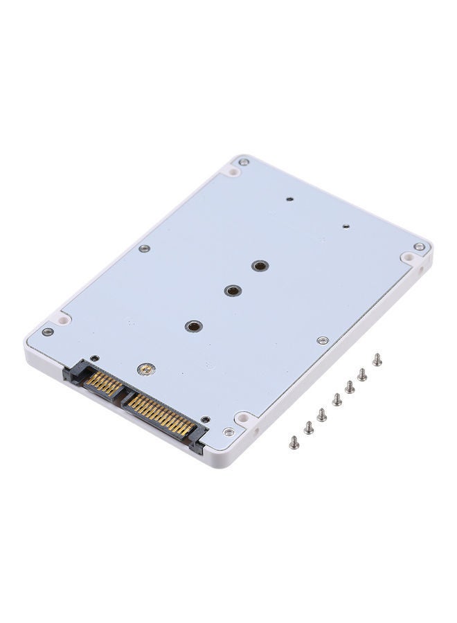 NIBEMINENT NGFF M.2 SSD To 22Pin SATA Converter Adapter White - Image 1
